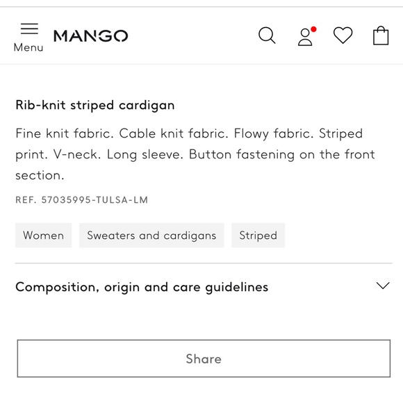 Mango striped cardigan - Picture 3 of 3